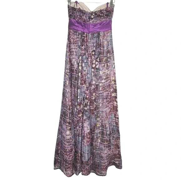 floral black midi dress Polagram Floral Print Midi Dress in Black Multi M